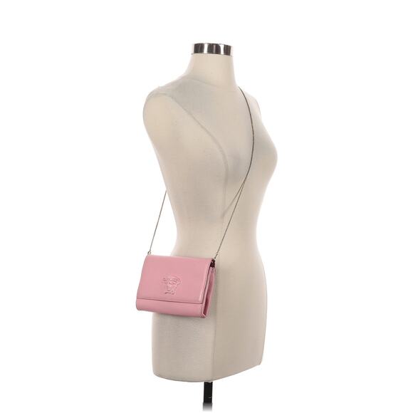 Gianni Versace Smooth Calfskin Pink Palazzo Chain Evening Bag - Picture 2 of 11
